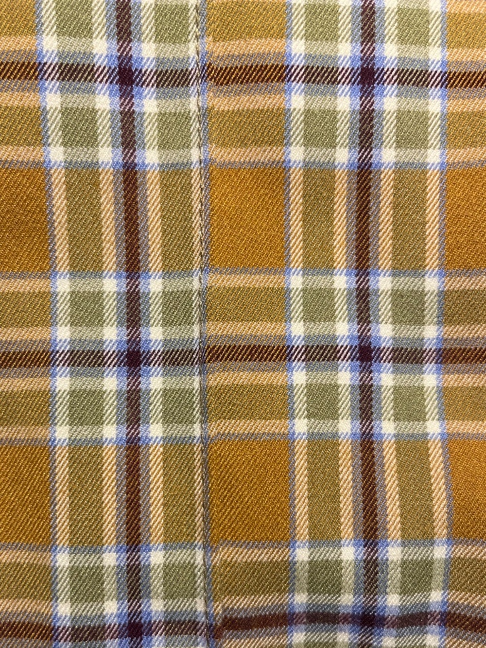 Urban Outfitters Isabella Plaid Flare Pants Yellow Ochre Retro 70s. Size 0. - Picture 5 of 6